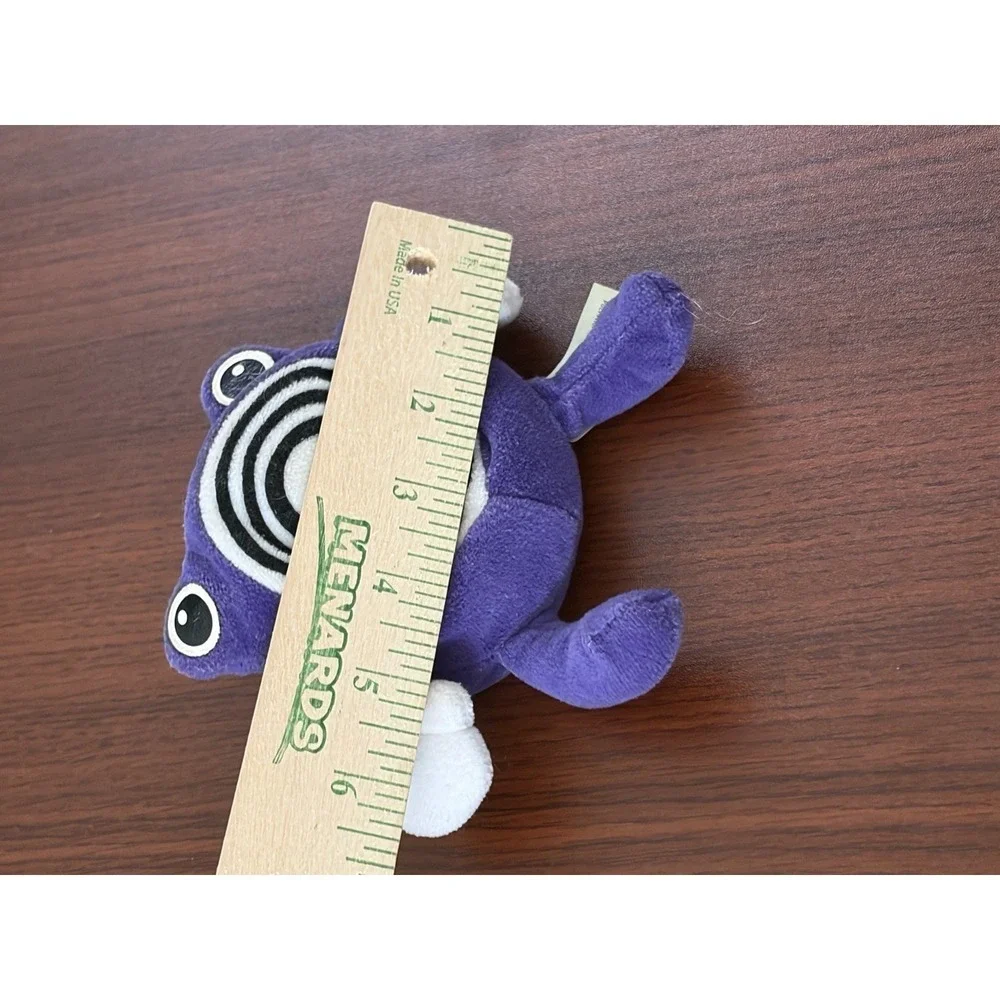 1998 Vintage Pokemon Hasbro Poliwhirl Plush #61 Beanie Plush Series Toy Nintendo